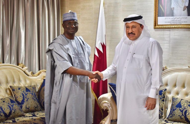 Ambassador Designate Of Nigeria To Qatar Visits Amb. Mubarak Al Mohannadi Of Qatar.