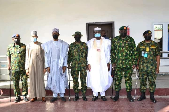 The Chief Of Defence Staff And Service Chiefs Visited Troops Of Operation Hadarin Daji In Zamfara State.