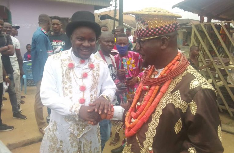 SYLVA CONGRATULATES NEW PARAMOUNT RULER OF IKIBIRI COMMUNITY.