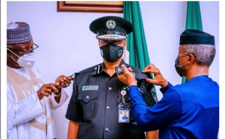 PHOTO NEWS: New IGP Decorated By Osinbajo, Resumes Duty In Loui’s Edet House Abuja.