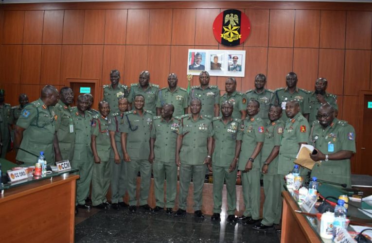 CHIEF OF ARMY STAFF ADDRESSES PRINCIPAL STAFF OFFICERS AND FIELD COMMANDERS, UNVEILS HIS VISION AND MISSION FOR THE NIGERIAN ARMY.