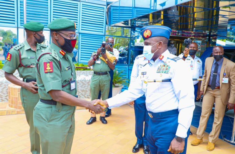 COAS HARPS ON CENTRALITY OF AIR POWER AS HE VISITS HEADQUARTERS NIGERIAN AIR FORCE