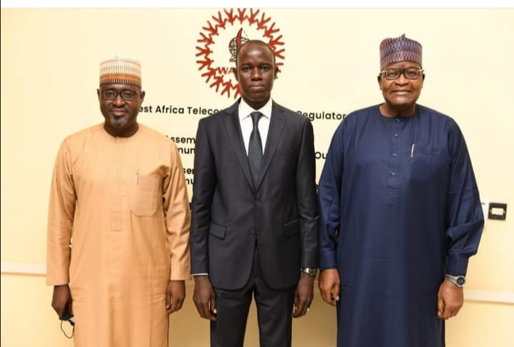 Danbatta, Ndiaye, Hoist Senegal’s Flag At Watra Secretariat.