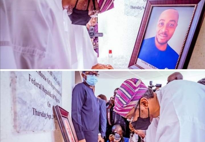 Tordue Salem: Gbajabiamila Visits Press Corps, Signs Condolence Register.