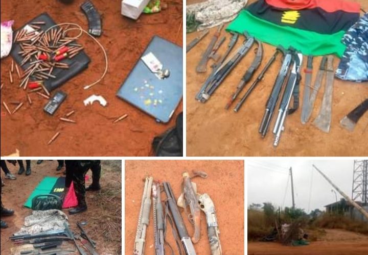 TROOPS DISLODGE IPOB/ESN STRONGHOLD AT LILU FOREST IN ANAMBRA STATE