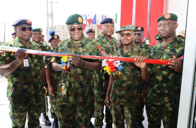 COAS Commissions New Buildings For Army School Of Finance, Inaugurates Remodeled School In Mushin.