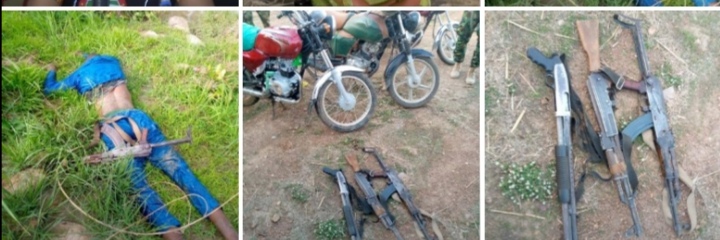 Troops Of Operation Hadarin Daji Neutralized Bandits Recovered Arms In Zamfara State.