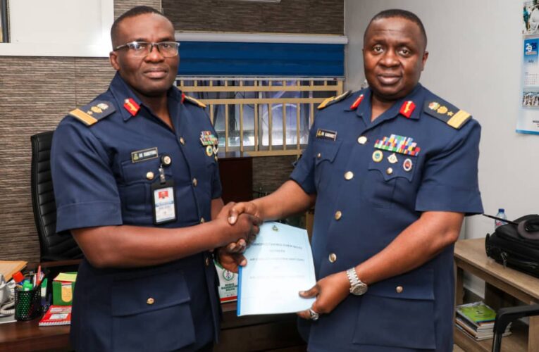 Air Commodore Edward Gabkwet Assumes Office As Director Of Public Relations And Information.