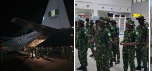 Nigerian Troops Return Home