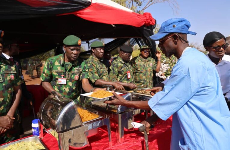 Nigeria Stands With You In Every Step To Defeat The Nation’s Adversaries – General Lagbaja Assures Troops, Fetes Troops In Sokoto.