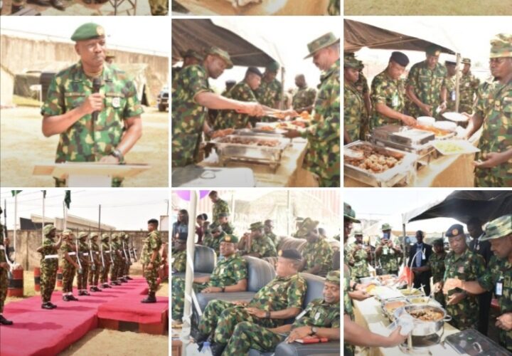 Chief Of Army Staff Treated Troops Of Exercise Still Waters III To Special Christmas Lunch At 9 Brigade Forward Operating Base Ibafo