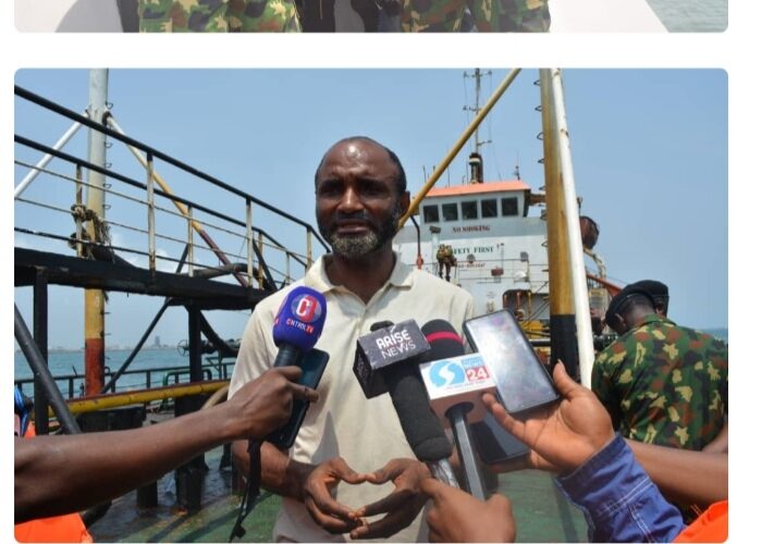 OPERATION DELTA SANITY: Nigerian Navy Arrests Ghanaian, 12 Others For Oil Theft.