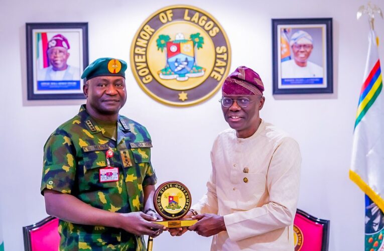 CDS Visits Governor Sanwo-Olu, Oba Of Lagos, Says Lagos Must Be Safe.