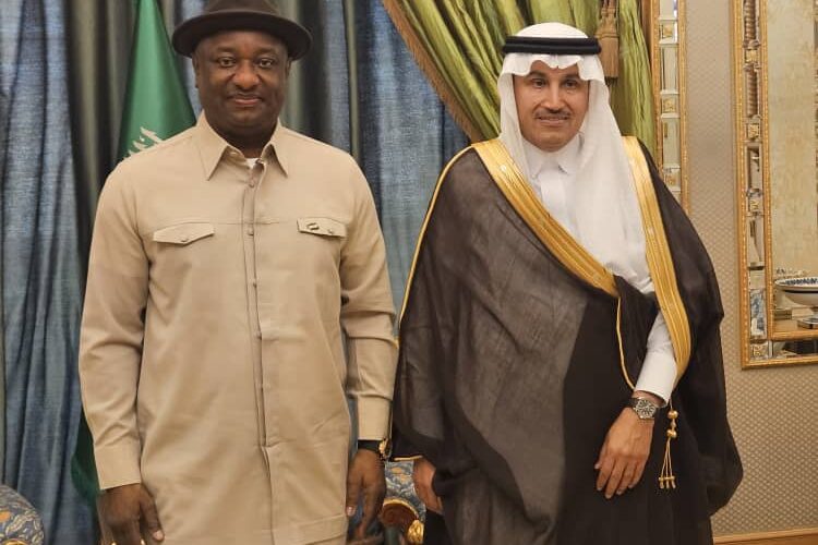 The Minister Of Aviation And Aerospace Development With His Counterpart From The Kingdom Of Saudi Arabia.