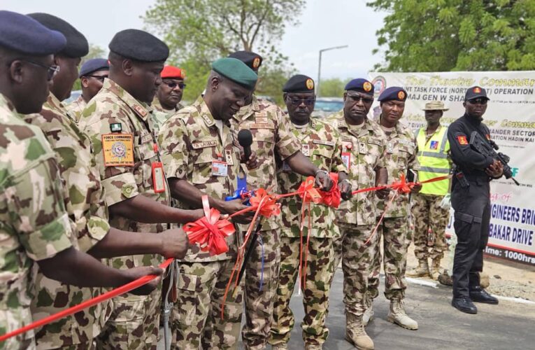 SALLAH LUNCHEON: COAS Hails Troops Resilience, Commitment To War Against Insurgents,Commissions Office And Road Projects.