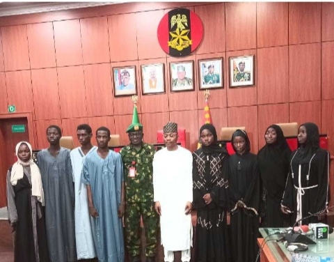 Nigerian Army Hands Over Rescued CUSTECH Students To Kogi State Government.