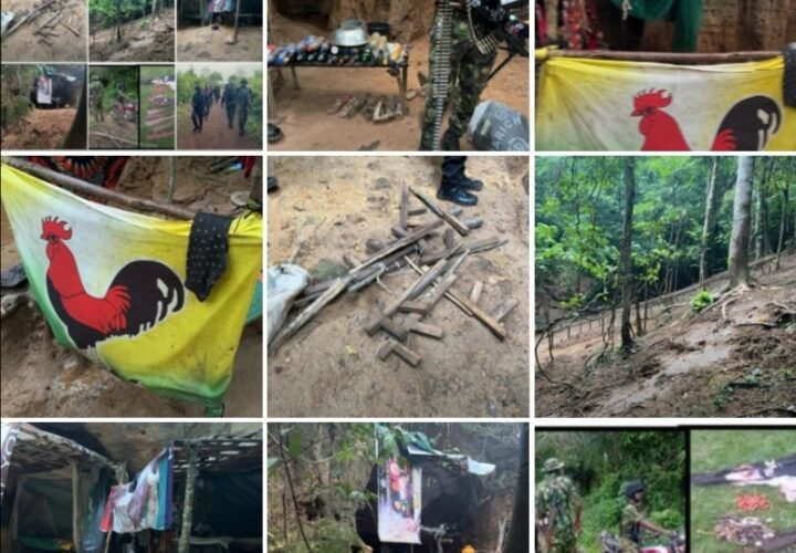 Troops Raid IPOB/ESN Training Camp In Abia State, Clear Bandits Hideouts In Ondo, Recover Arms,Ammunition.