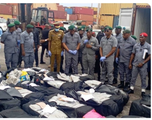 NCS Intercepts N4b Illicit Drugs At Tin Can Port.