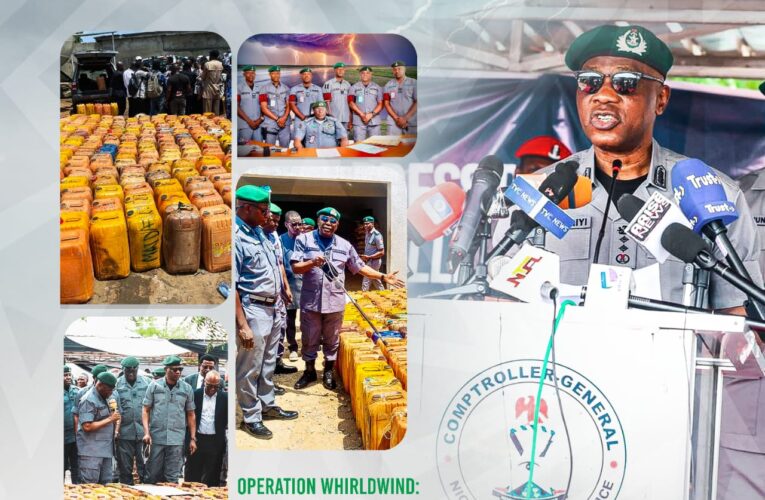 Operation Whirlwind: Nigeria Customs Service Takes Bold Steps To Combat Smuggling Of Petroleum Products.