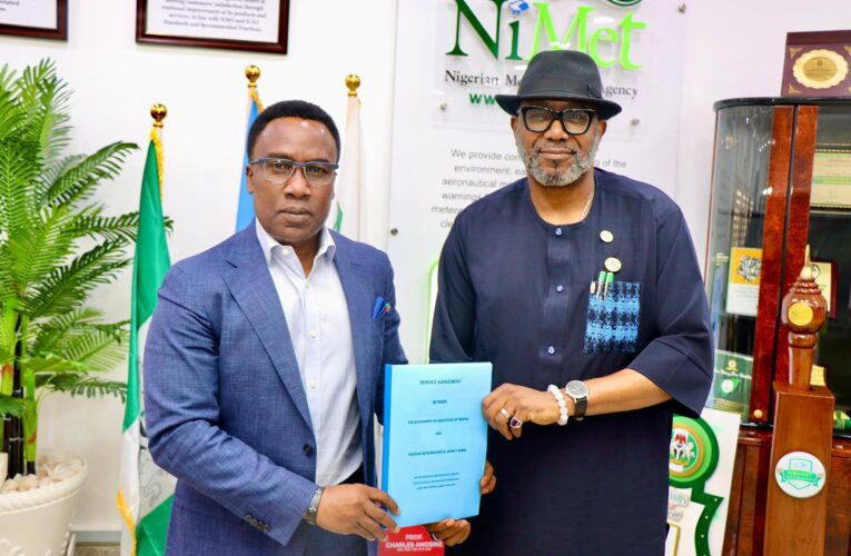 NiMet And Ogun State Government Sign MOU To Build Weather Station At Airport.