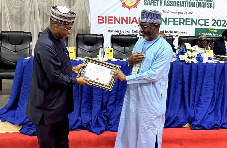 NiMet’s Director General, Anosike Made Honorary Member Of Nigerian Aviation Fire And Safety Association.