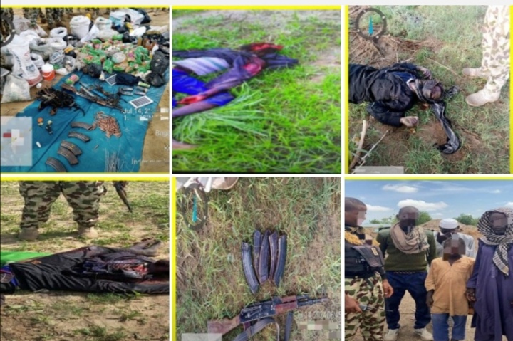 MNJTF Troops Neutralize 9 Terrorists And Recover Arms.