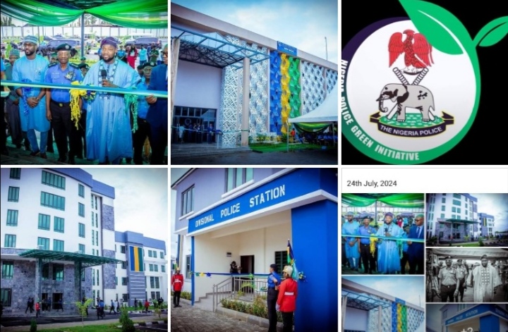 RENEWABLE ENERGY: PRESIDENT TINUBU LAUNCHES NIGERIA POLICE GREEN INITIATIVE, COMMISSIONS KEY POLICE PROJECTS.