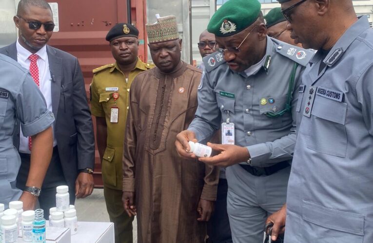 JUST IN: Customs Intercepts Expired And Unregistered Pharmaceutical Products Worth NGN 1.8bn  At Apapa Port.