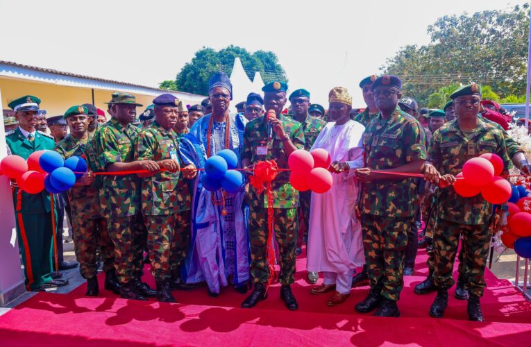 COAS Commissions Headquarters 12 FER In Ijebu-Ode, Pays Homage To Awujale.