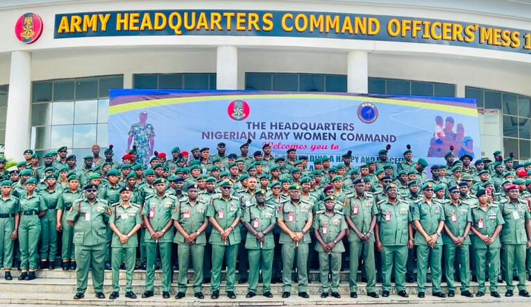 Nigerian Army Women Command Coducts Her Maiden Workshop On Building A Happy And Peaceful Family For Nigerian Army Personnel As COAS reassures continuous support to soldiers and their families.