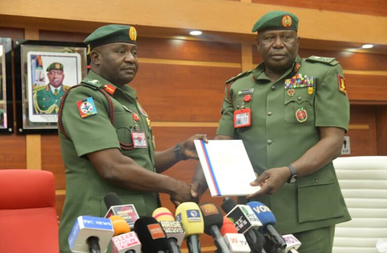 Acting Chief Of Army Staff Major General Olufemi Oluyede Assumes Duty,Solicits Support To Tackle Security Challenges.