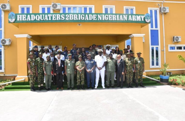 Commander 2 Brigade Hosts Participants Of National Defence College Course 33 And New Commissioner Of Police Akwa Ibom, Commend Their Contributions To National Security.