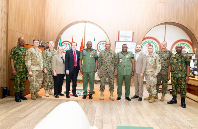 US AFRICOM COMMANDER VISITS CDS: Commends Nigeria’s Approach On Tackiling Insecurity.