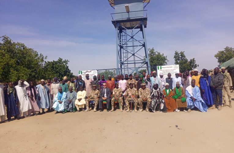 Exciting News As MNJTF Donates Clean Water Solar Powered Borehole Facility To Cross Kauwa Community In Nigeria.