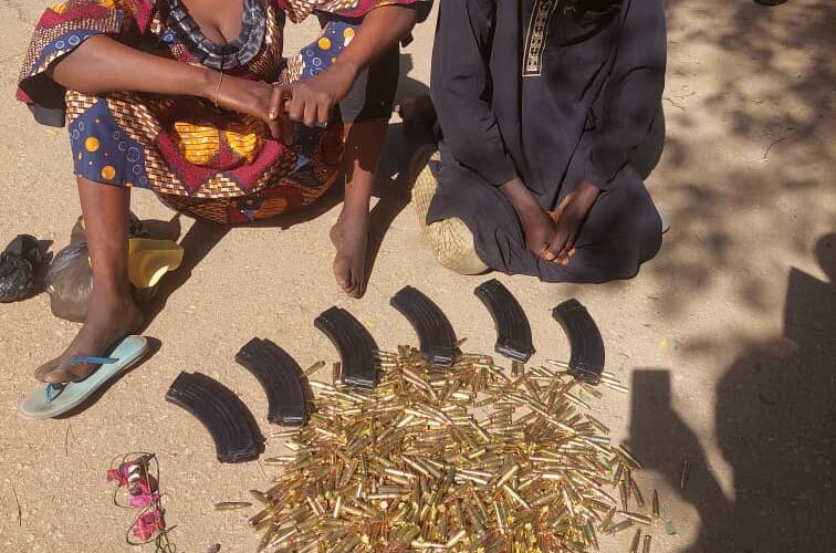 Troops Arrest Terrorist Ammunition Courier.