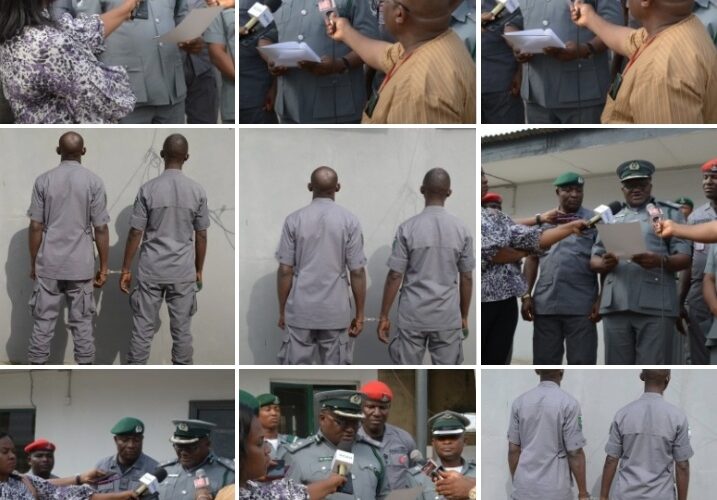 Customs Arrests 2 Officers Involved In Viral Video Of Maltreatment Of Individuals.