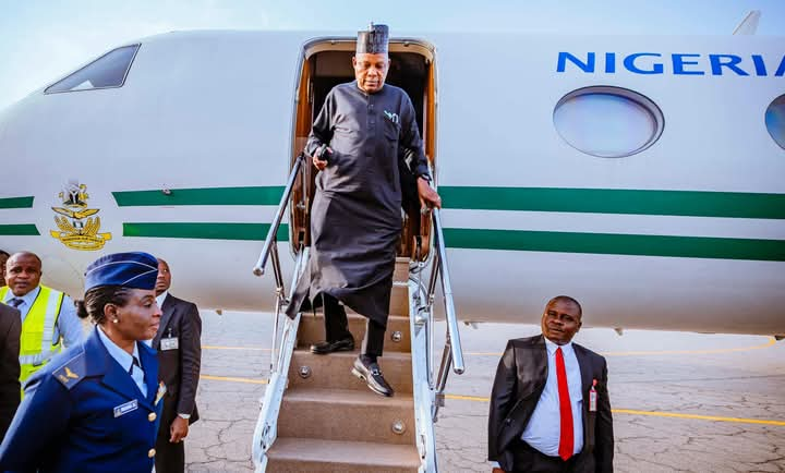 Photo News:Vice President Kashim Shettima (@KashimSM) Has Returned To Nigeria