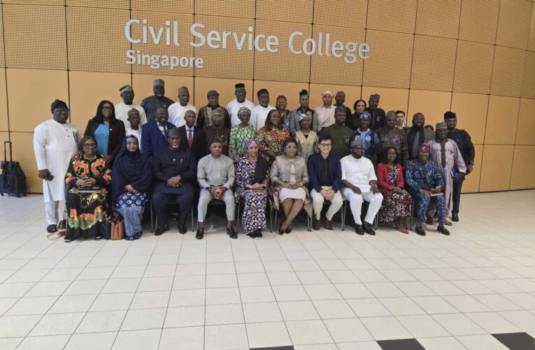 Ambassador Gabriel Aduda Extols Head Of The Civil Service Of The Federation For Study Tour Of Singapore’s Civil Service.