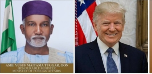 Nigeria Congratulates Newly Inaugurated President Donald J. Trump As The 47th President Of The United States Of America.