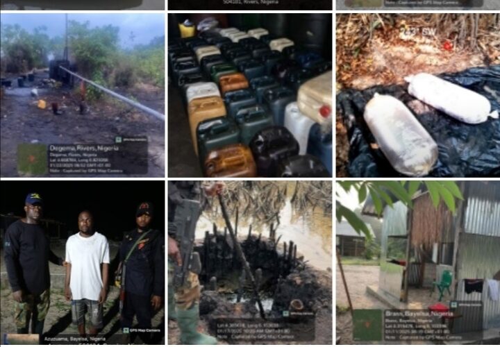 DELTA SANITY  II : Nigerian Navy Records Significant Results Against Crude Oil Theft.