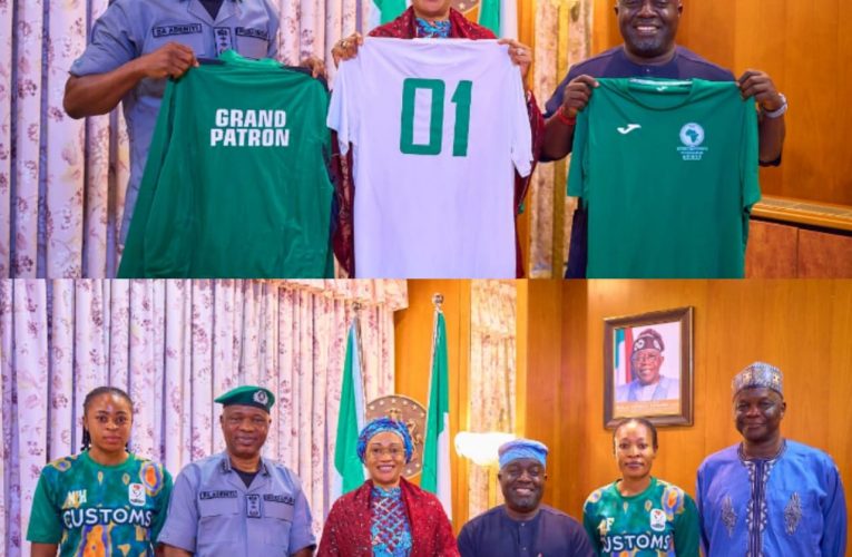 Customs Names First Lady Remi Tinubu As ”Grand Patron“ For African Volleyball Tournament As CGC Adeniyi Champions Gender Inclusion In Nigeria Customs Service.