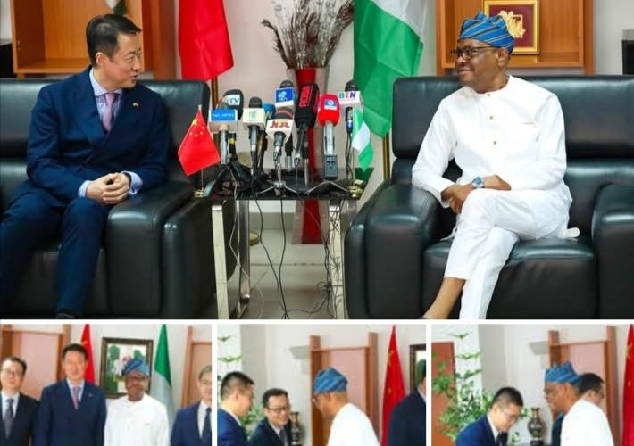 Photos News:FCT Minister, Nyesom Wike Received The Chinese Ambassador, H.E Yu Dunhai In His Office In Abuja Today.